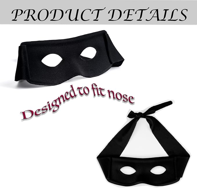 Spooky 4-Pack Halloween Eye Mask Set Cosplay