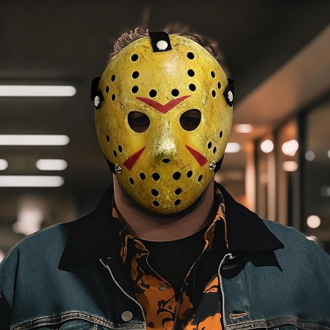 Menacing Hockey Halloween Mask Adults Cosplay