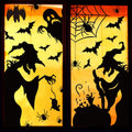 Spooky 44-Piece Halloween Window Clings Decals