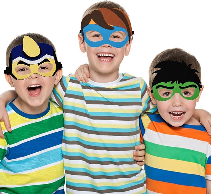 Kids 16-Pack Costume Masks Pretend Play Party