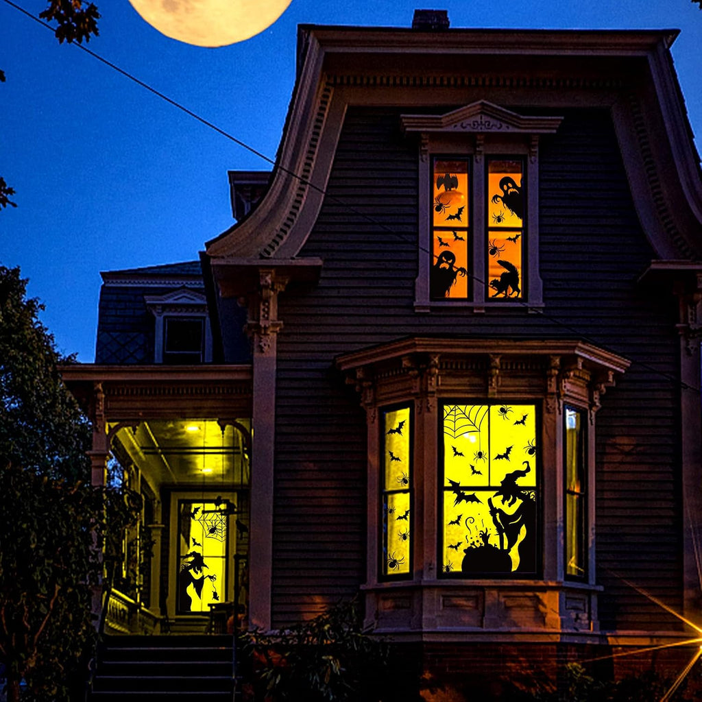Spooky 44-Piece Halloween Window Clings Decals