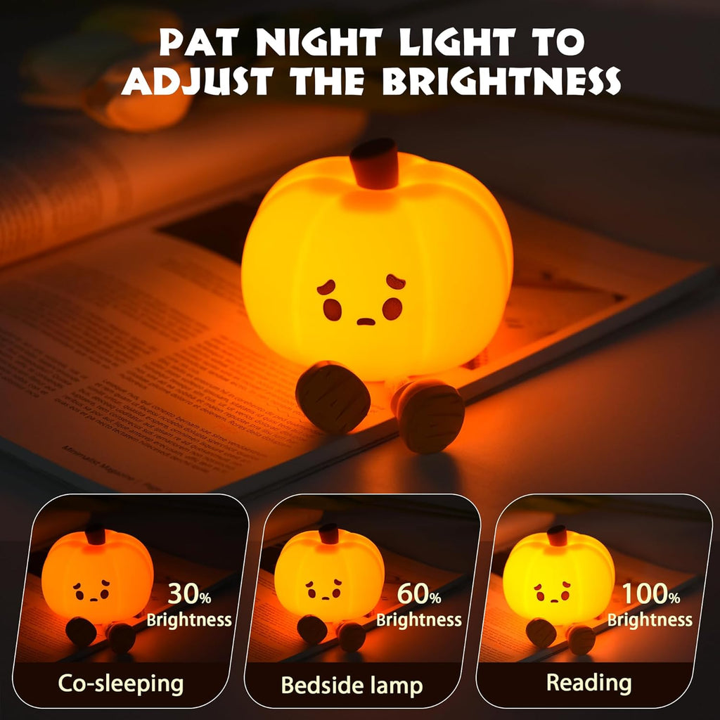 Glowing Pumpkin Night Light Dimmable LED Lamp