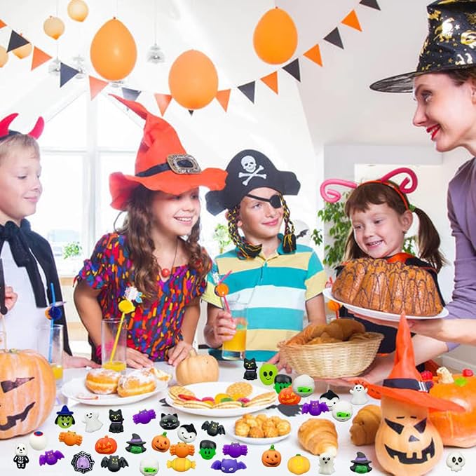 Halloween Squishy Toys 24-Piece Mochi