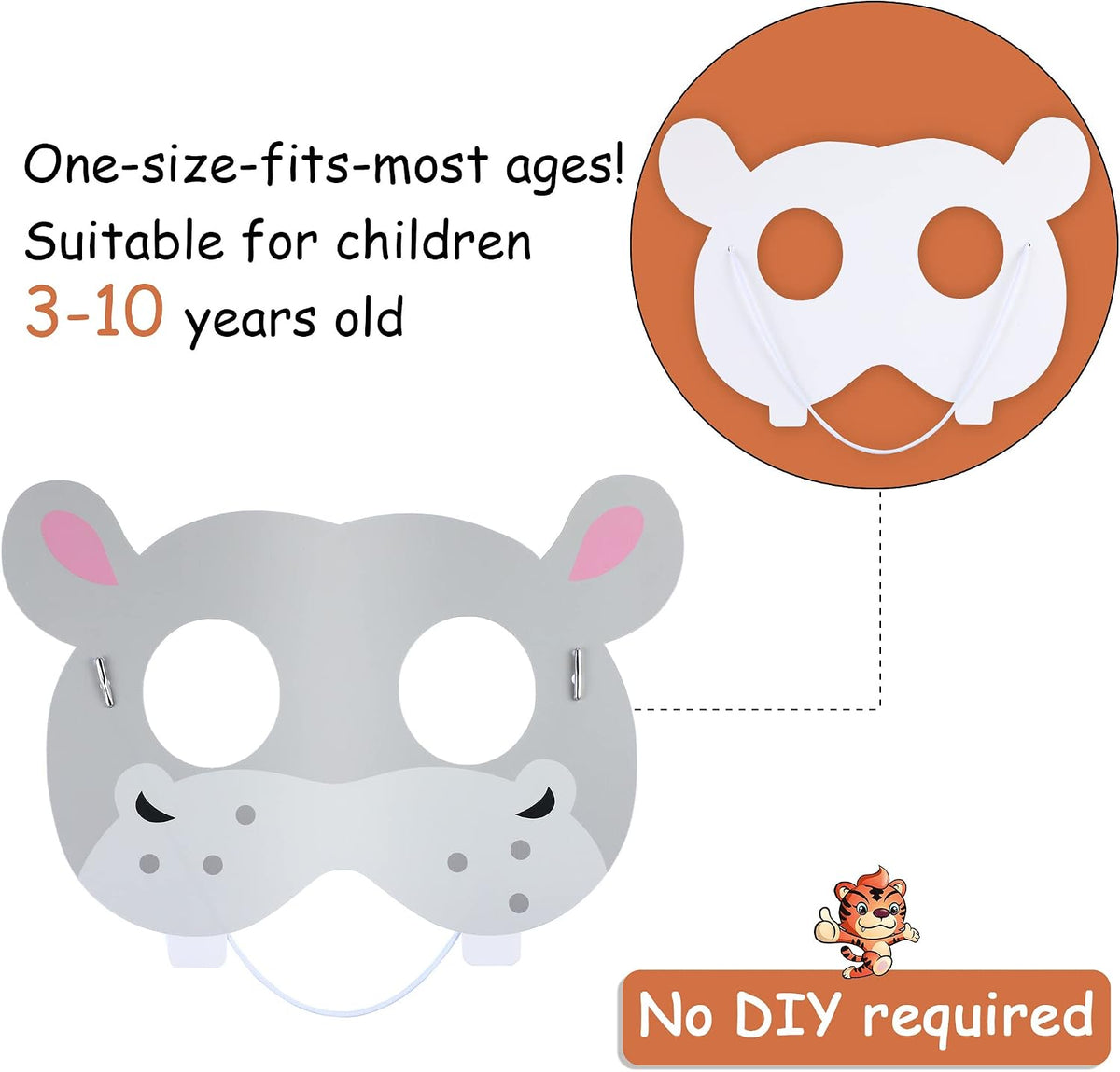 Playful Safari Animal Masks Kids Party Favors