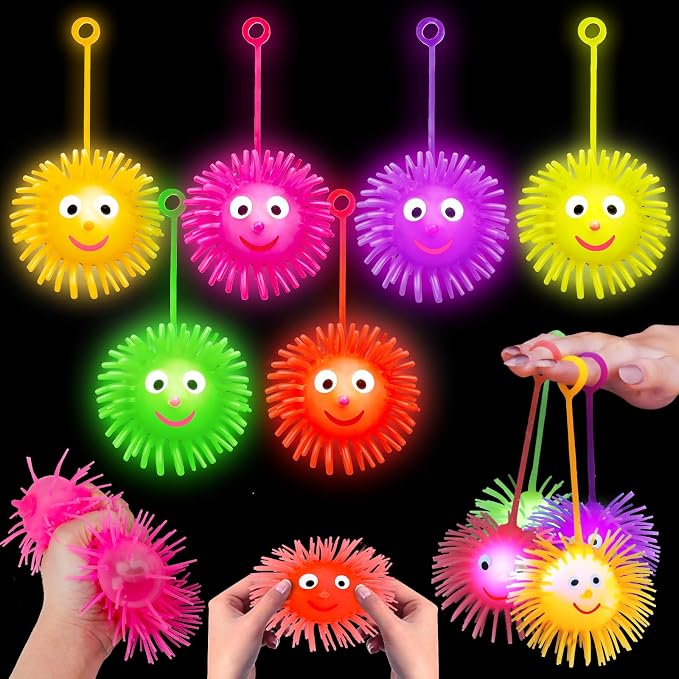 24-Piece Light Up Puffer Balls LED Party