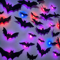 Luminous 3D Halloween Bat Decorations LED Light Up