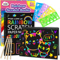 Creative 2-Pack Rainbow Scratch Paper Notebook Art