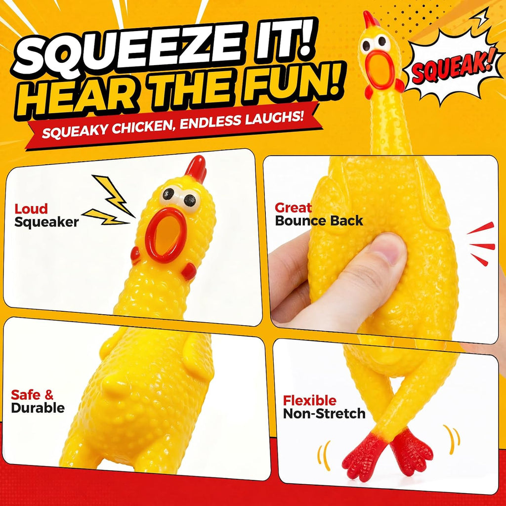 Hilarious Screaming Chicken Toy Interactive Novelty