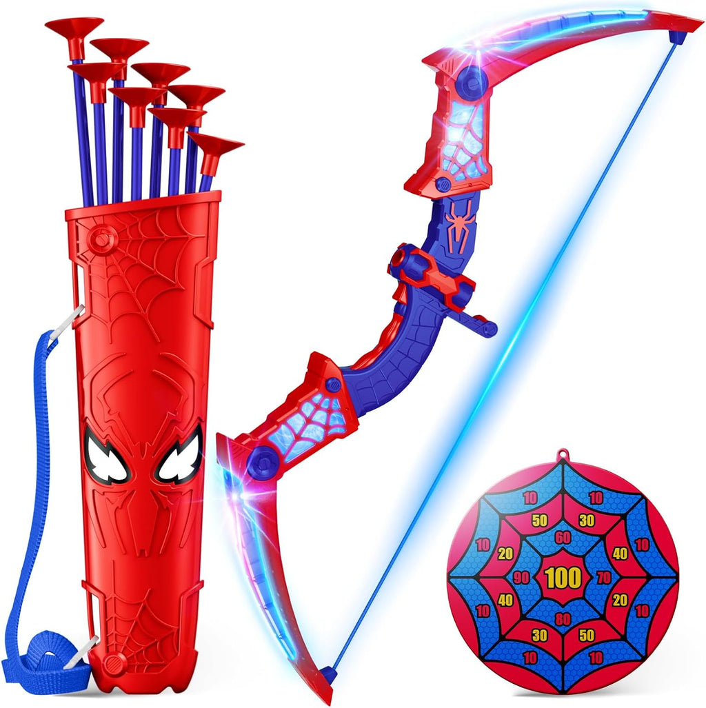 Outdoor Kids Bow and Arrow Set LED Lights Game