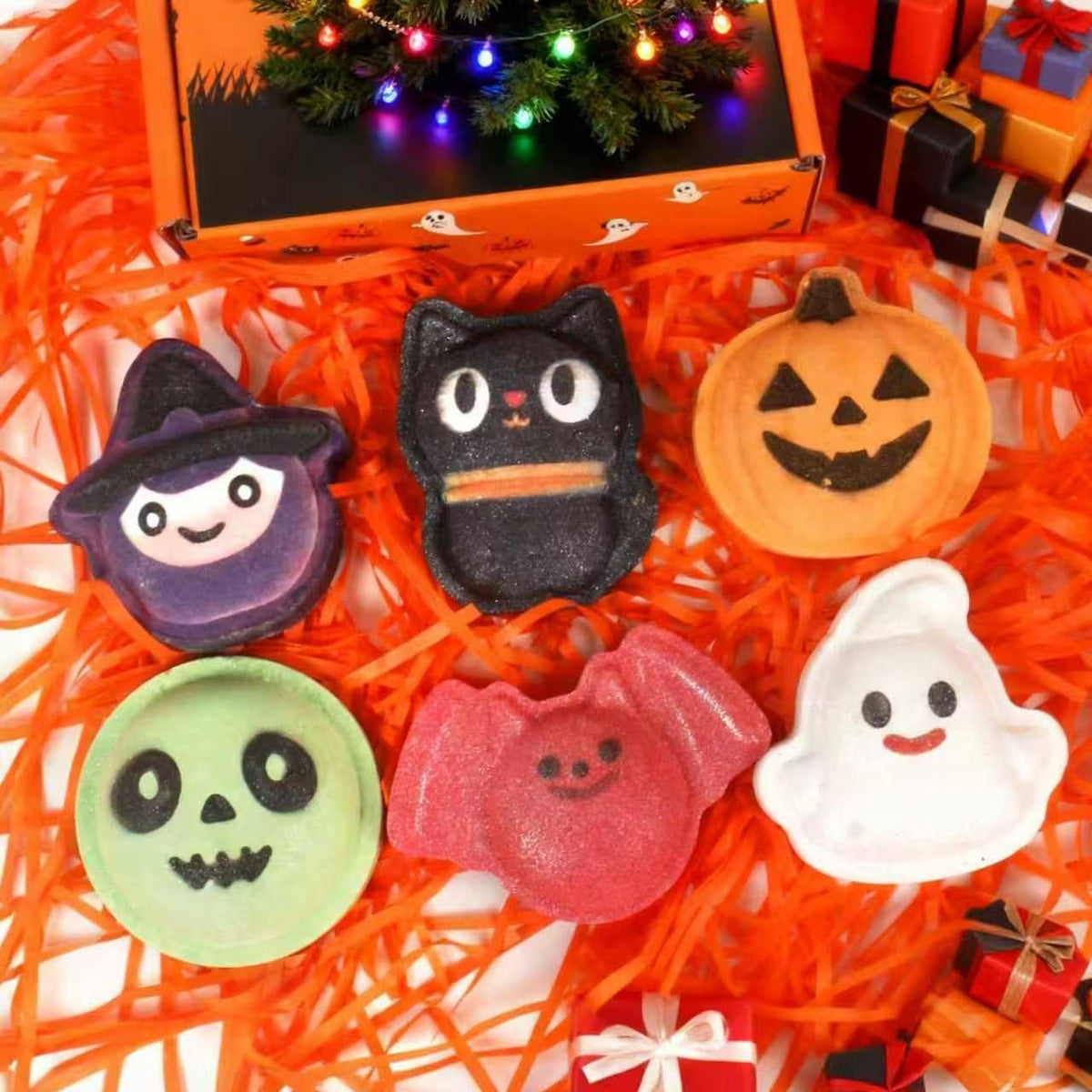 Halloween Bath Bombs for Kids 6-Piece Set