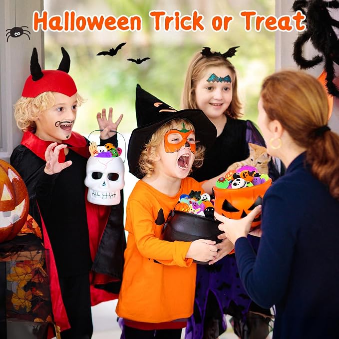 50-Piece Halloween Squishy Toys Pumpkin