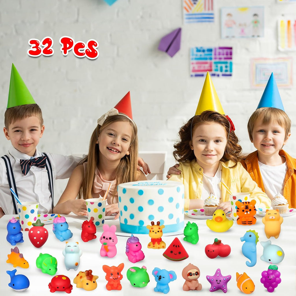 Adorable 32-Pack Mochi Squishy Toys Play Set