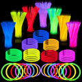 Bright 100-Piece Glow Sticks Bulk 8-Inch Bracelets
