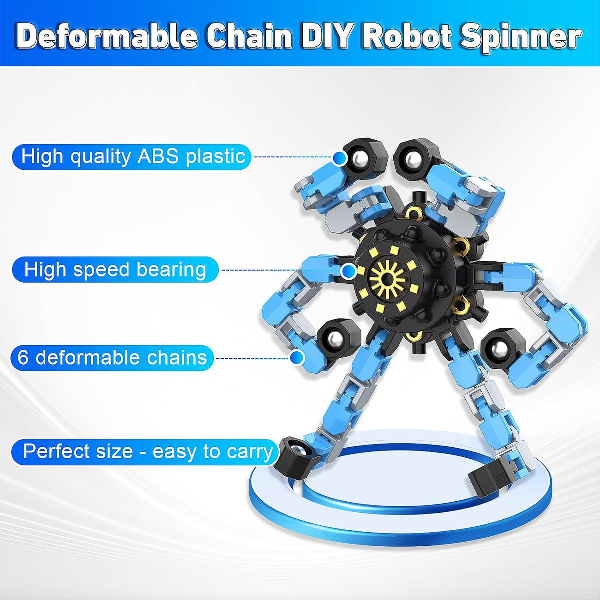 Transformable Fidget Spinner 9-Pack Sensory