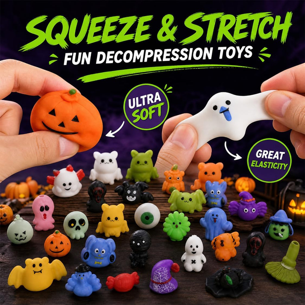 Festive Halloween Mochi Squishy Toys Party Favors