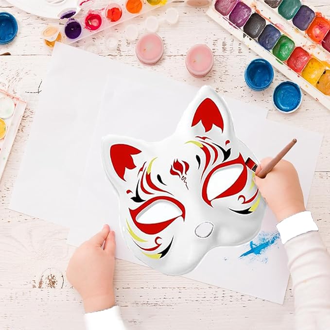 Adorable Cat Masks 10-Pack White DIY Cosplay