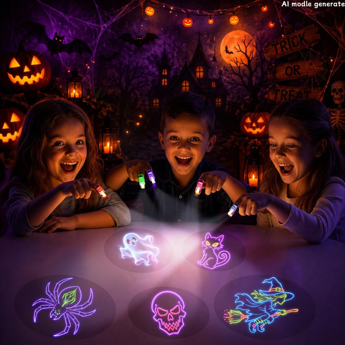 Halloween Finger Lights 48-Piece Party