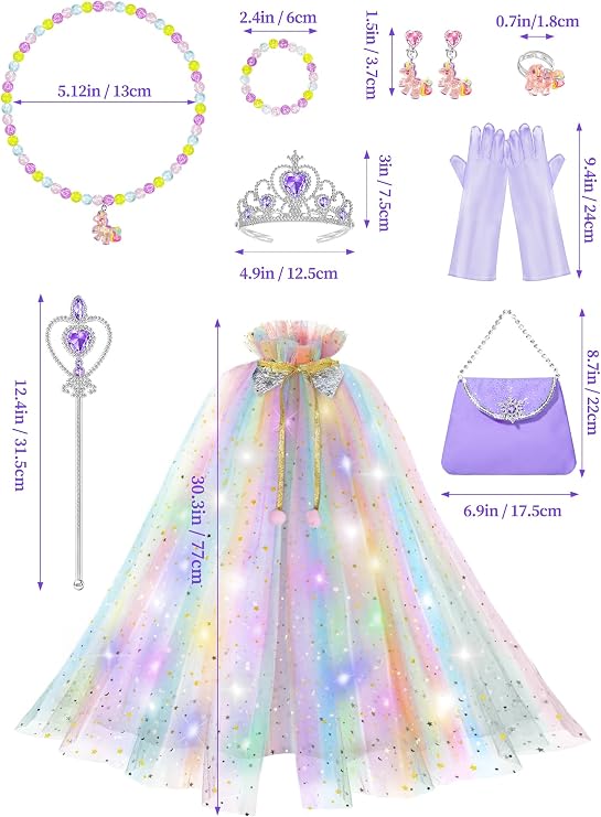 Light Up Princess Dress Up Set Girls LED