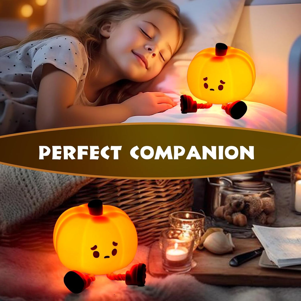 Glowing Pumpkin Night Light Dimmable LED Lamp