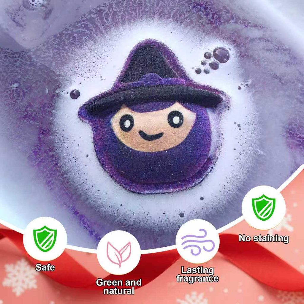 Halloween Bath Bombs for Kids 6-Piece Set