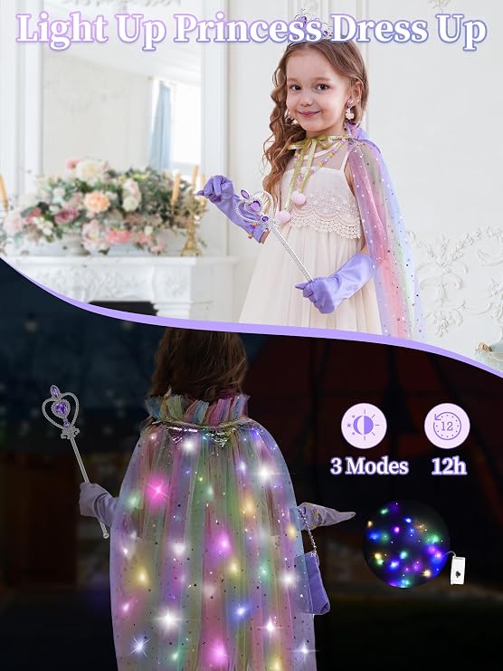 Light Up Princess Dress Up Set Girls LED