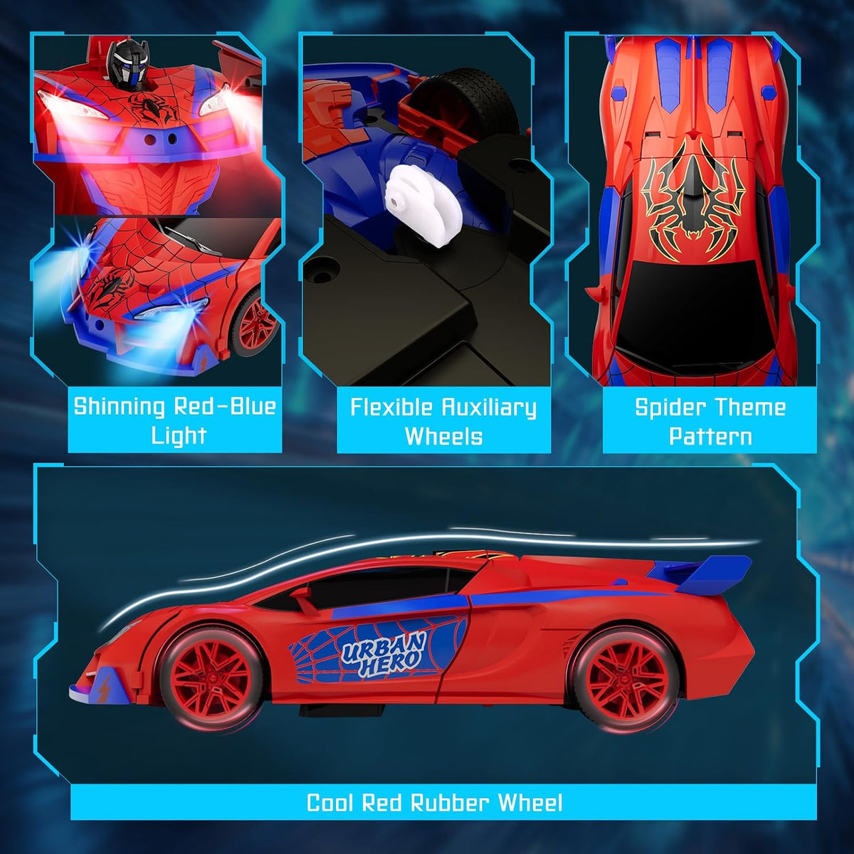 Transforming RC Robot Remote Control Car Kids Toy