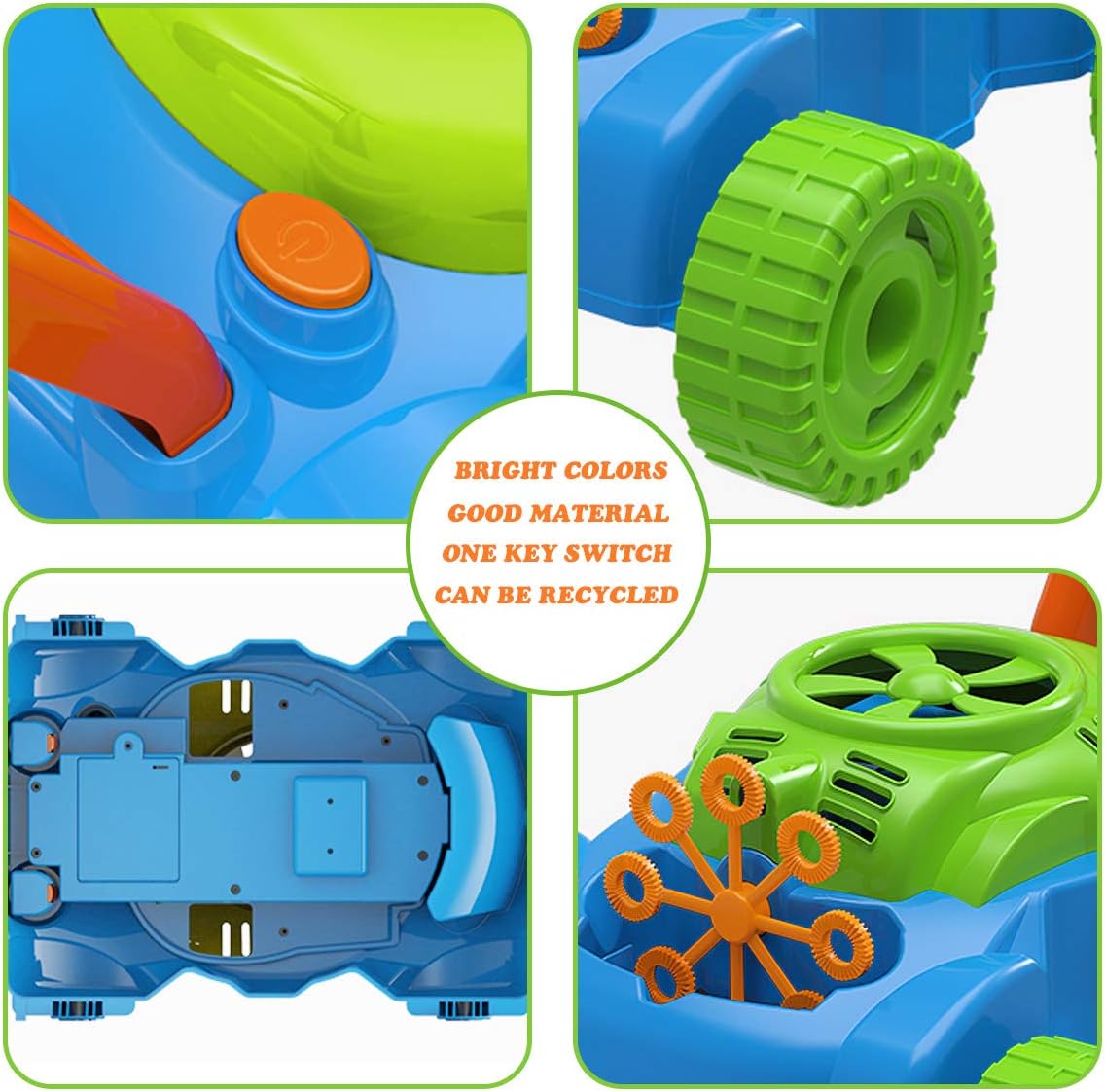 Playful Bubble Lawn Mower Toddler Outdoor Toy