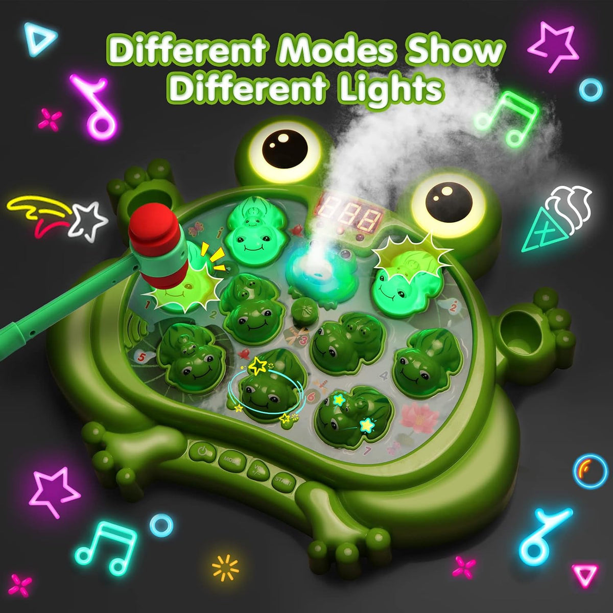 Interactive Toddler Learning Toy Frog Game Sound