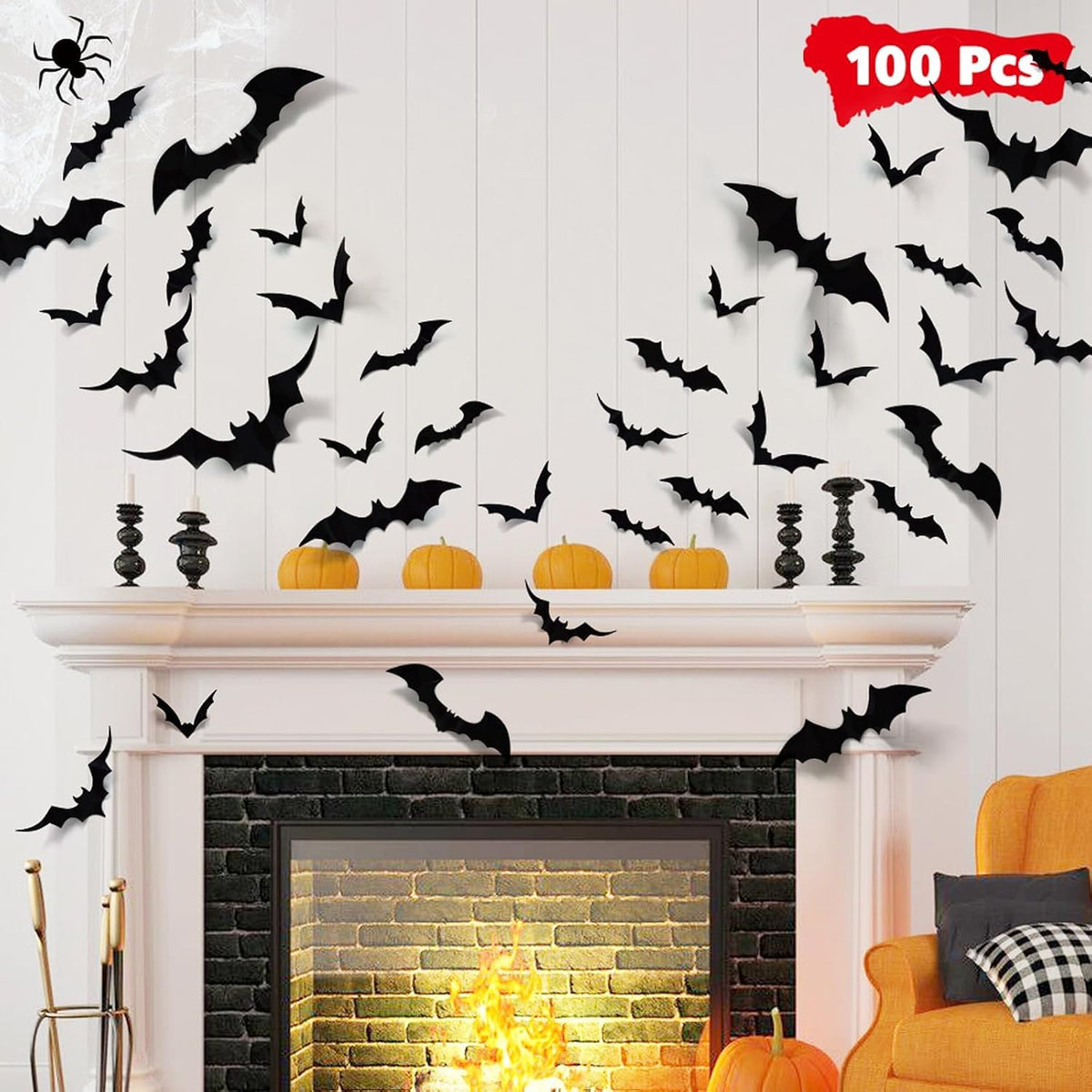 Festive 240-Piece Christmas Window Clings Snowflake
