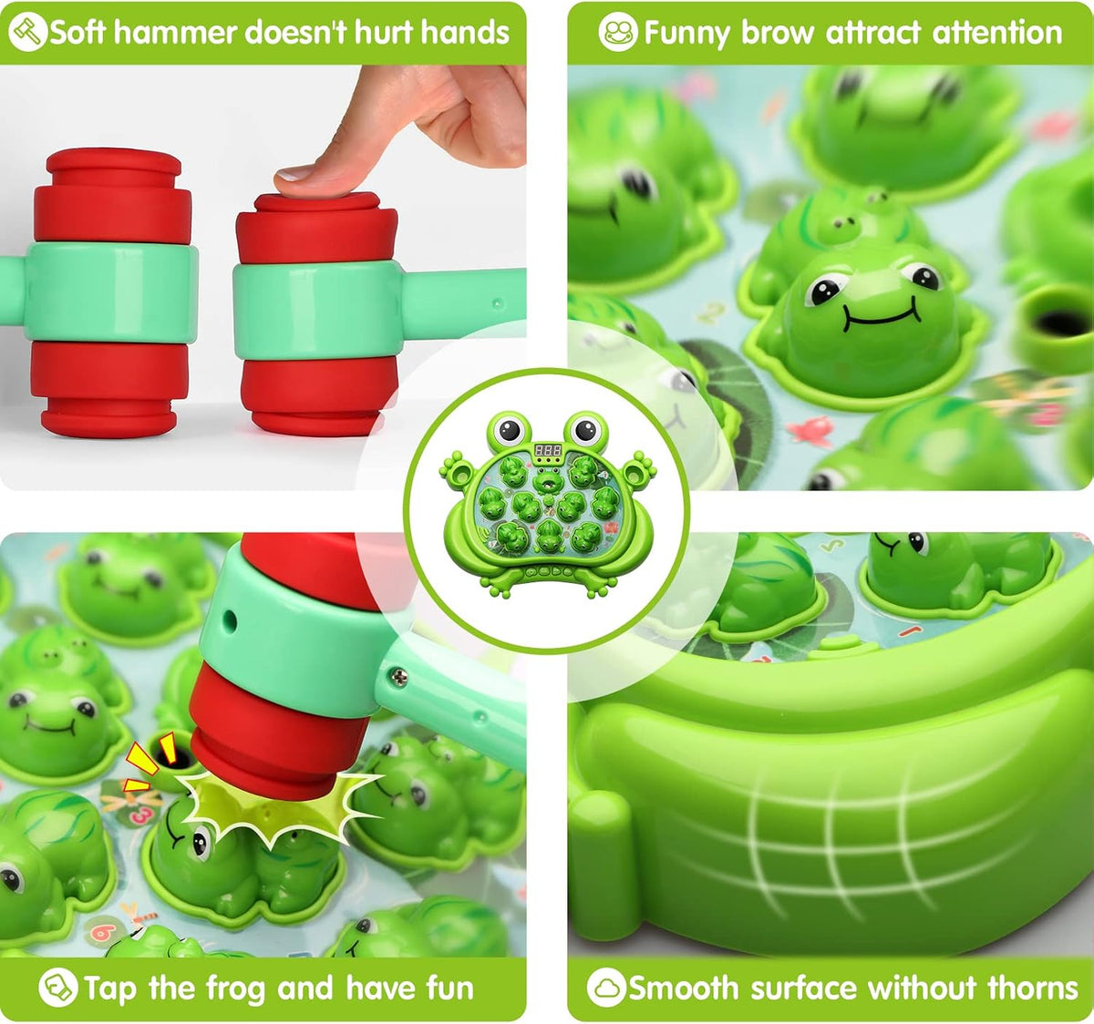 Interactive Toddler Learning Toy Frog Game Sound