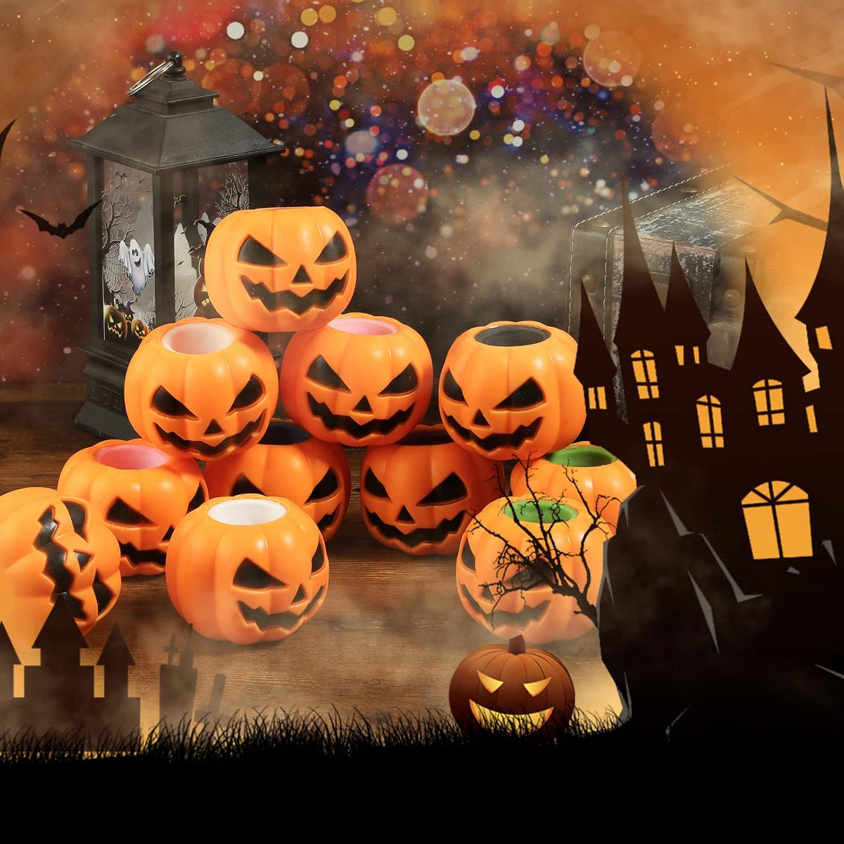Spooky Halloween Pumpkin Squishy Party Toy Festive