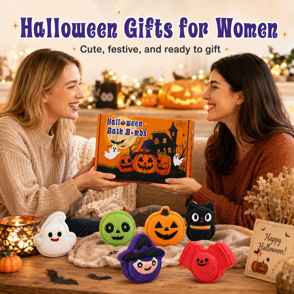 Halloween Bath Bombs for Kids 6-Piece Set