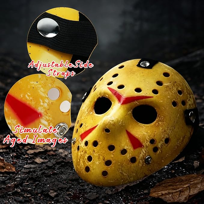Menacing Hockey Halloween Mask Adults Cosplay