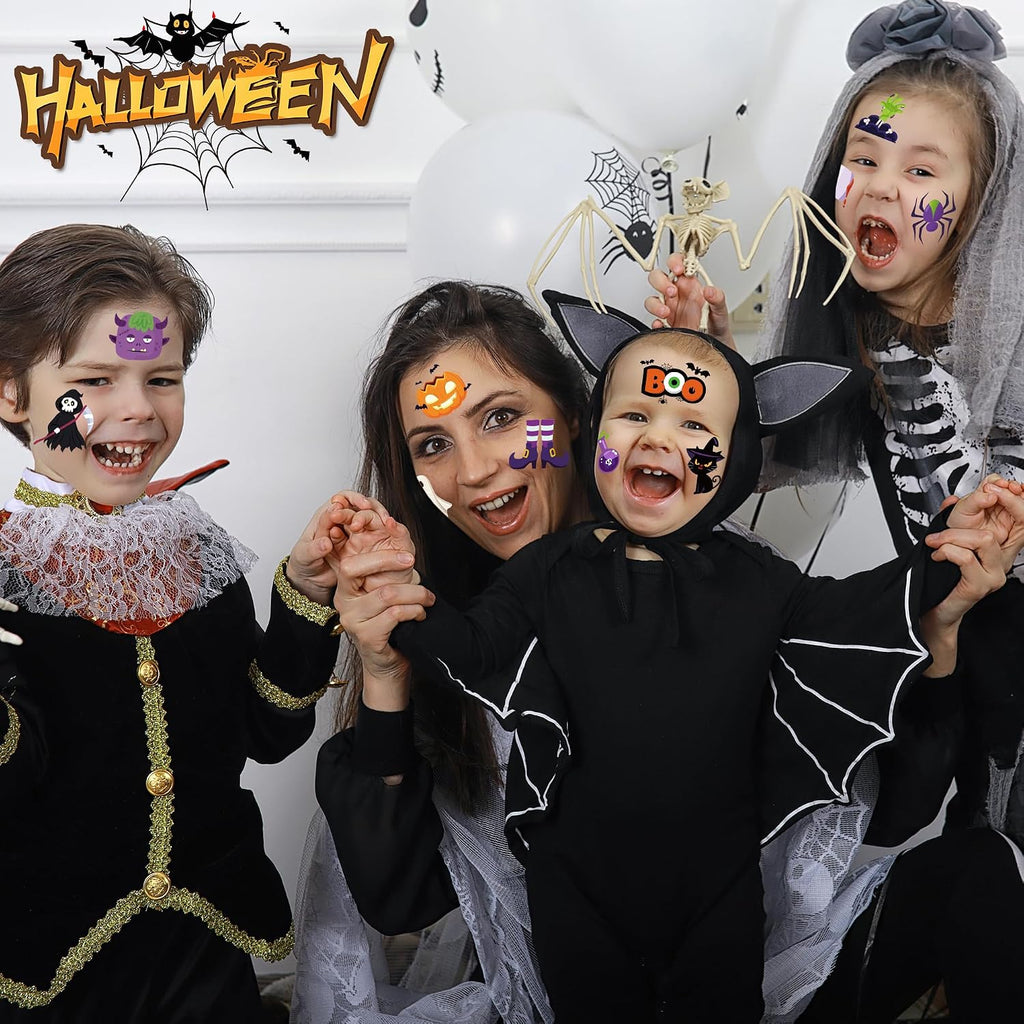 Spooky 150-Piece Halloween Temporary Tattoos Kids