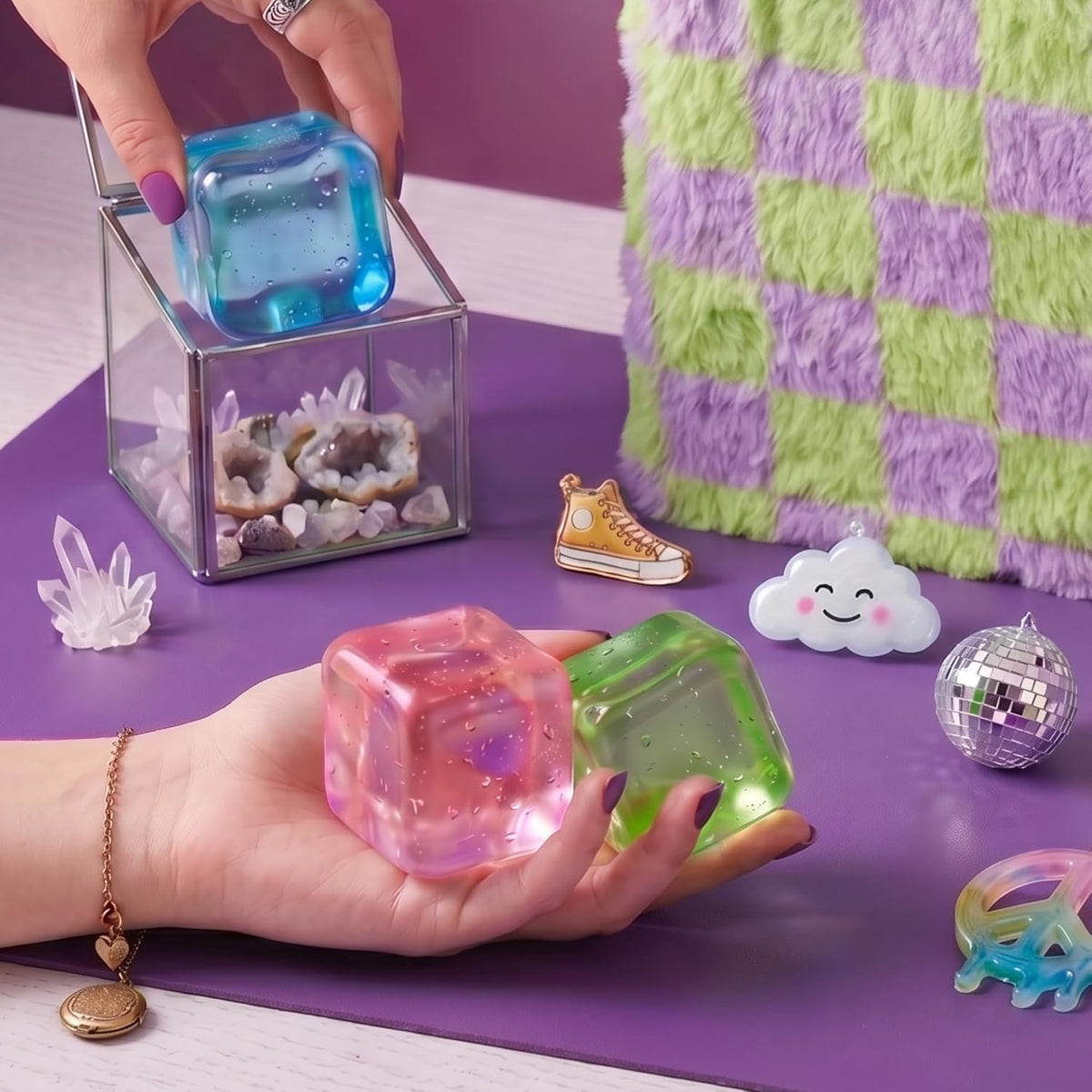 Premium Stress Cube 4-Pack Squishy Fidget Toys
