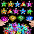 Glowing LED Fidget Spinner Rings 48-Pack Light