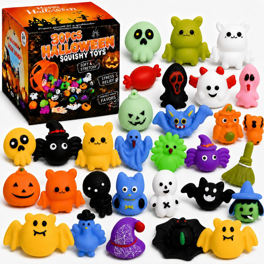 Festive Halloween Mochi Squishy Toys Party Favors