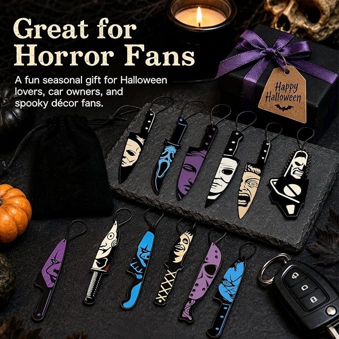Spooky Horror Car Air Fresheners 12-Pack Auto