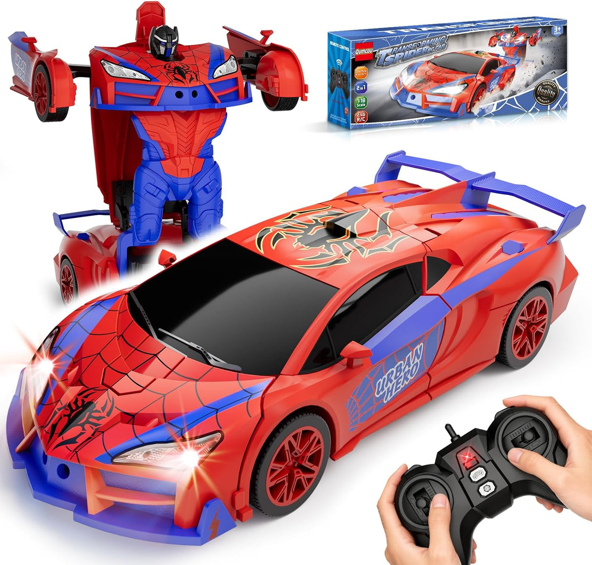Transforming RC Robot Remote Control Car Kids Toy