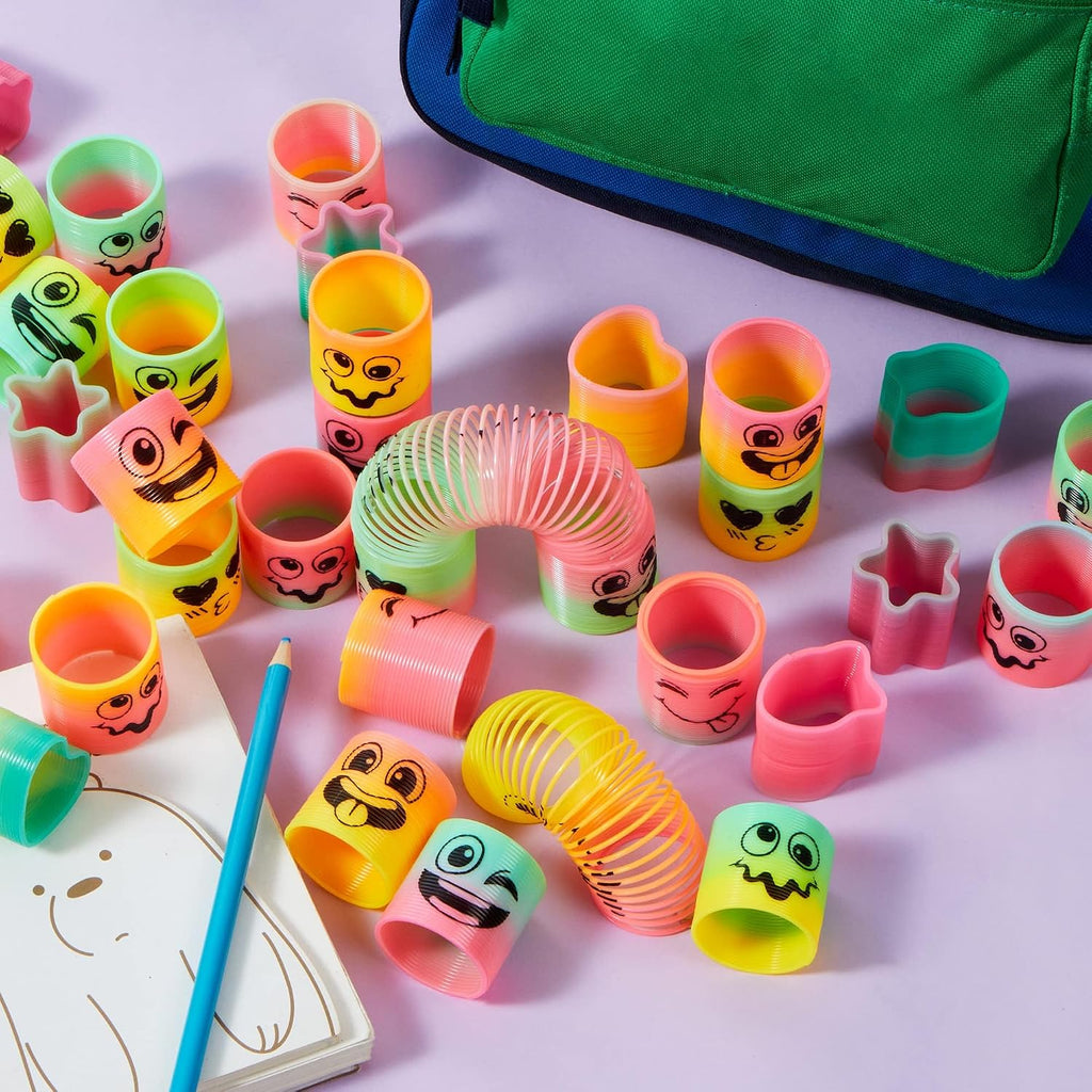 Bouncy 30-Pack Mini Spring Fidget Toys Favor