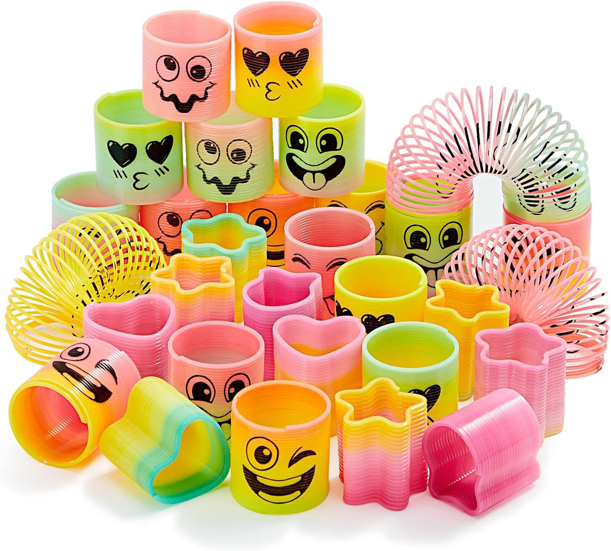 240-Piece Mini Spring Toys Rainbow Fidget Pack