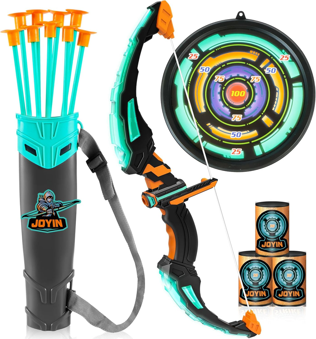 Action Kids Bow and Arrow Set LED Suction Arrows