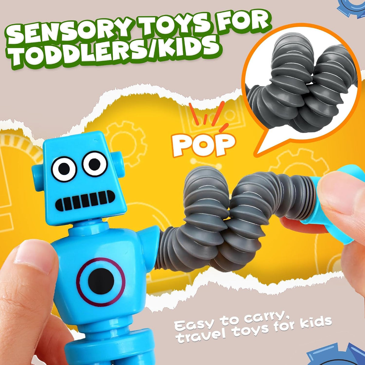 Soothing Sensory Fidget Toys 8-Piece Suction Cup