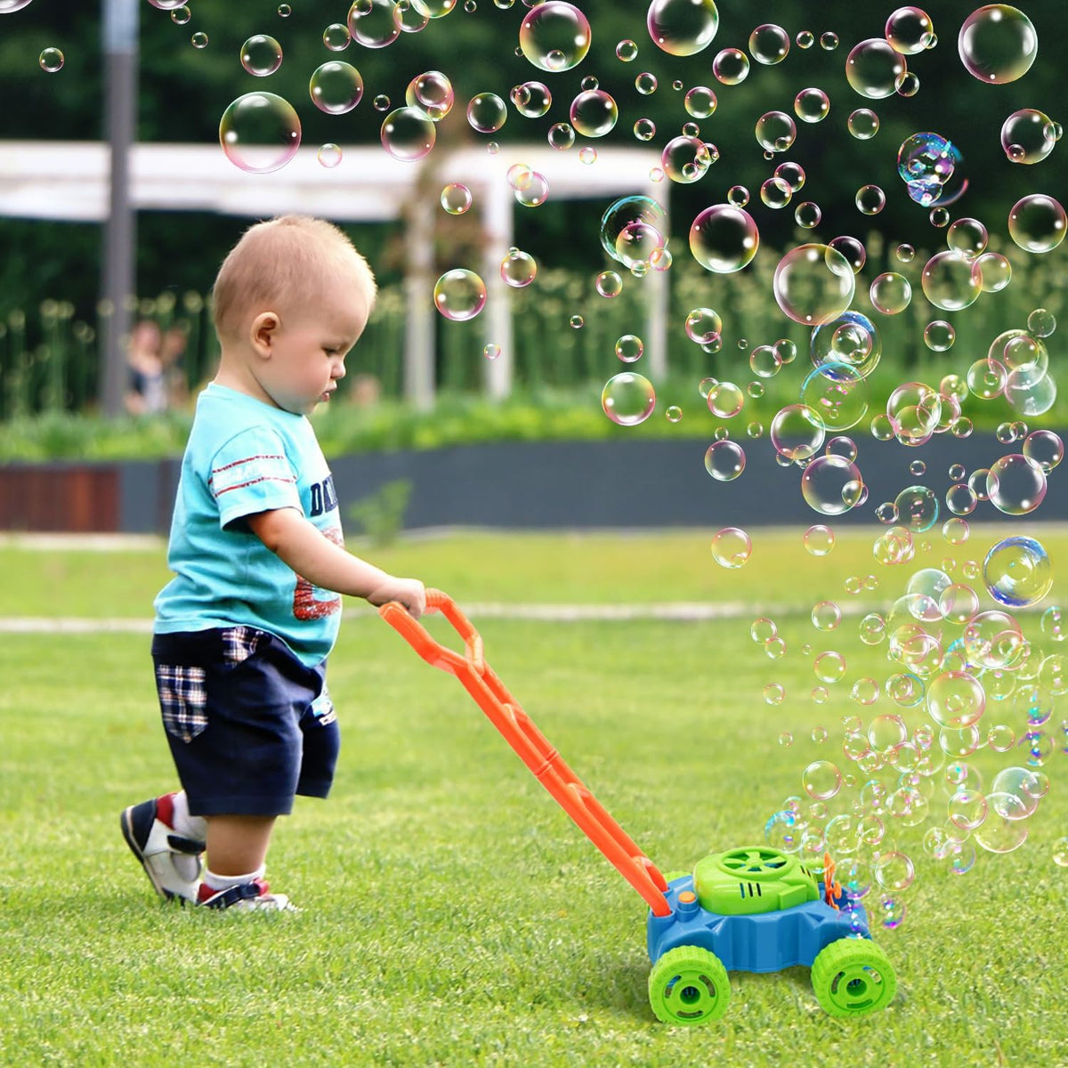 Playful Bubble Lawn Mower Toddler Outdoor Toy