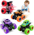 Exciting 4-Pack Monster Truck Toys Toddlers Push