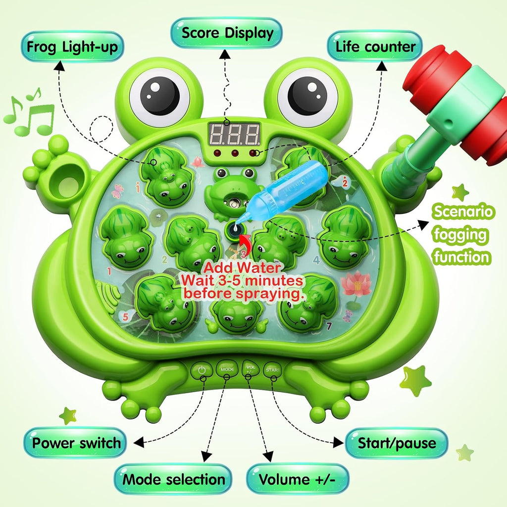 Interactive Toddler Learning Toy Frog Game Sound