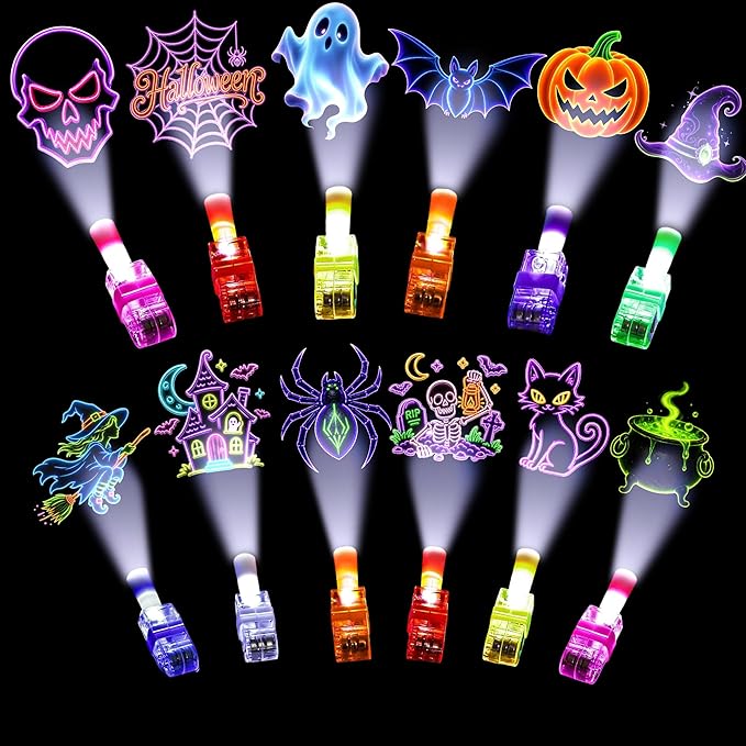 Halloween Finger Lights 48-Piece Party