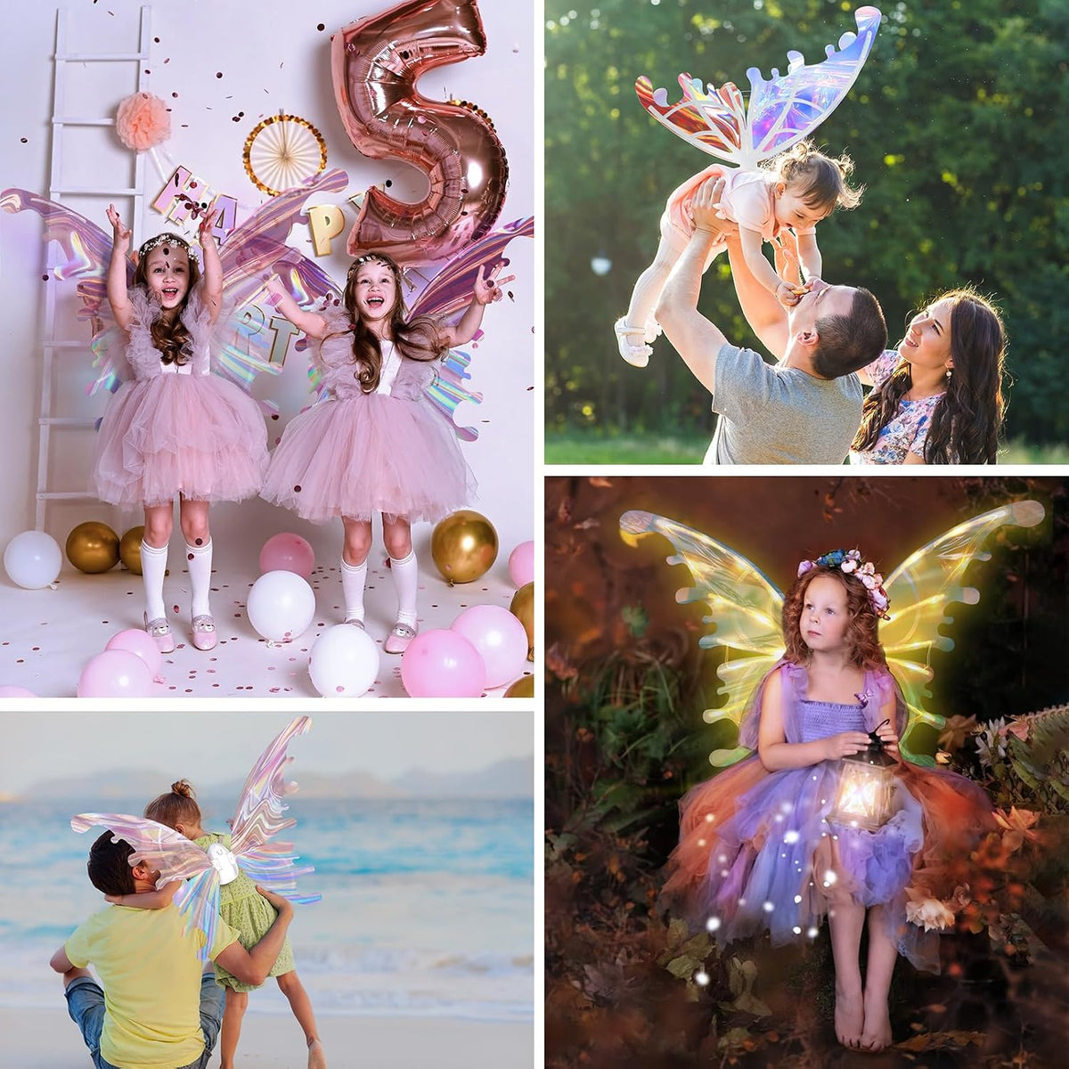 Enchanting Princess Dress Up Set Girls Light-Up Wings