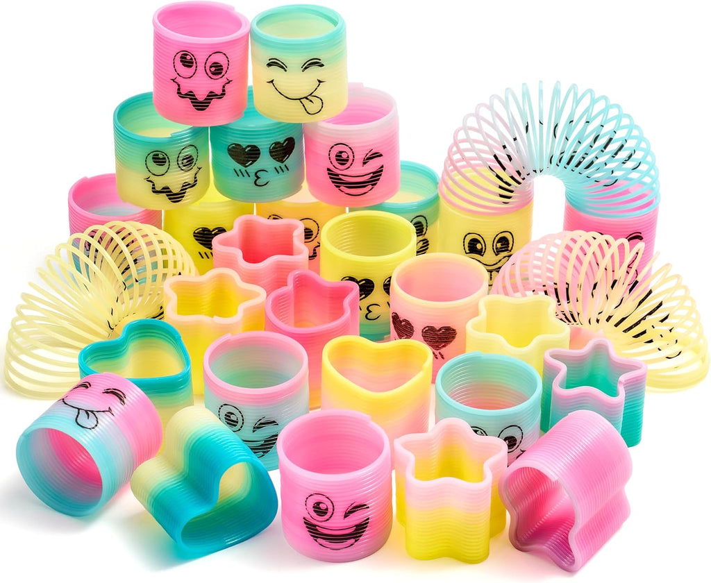 240-Piece Mini Spring Toys Rainbow Fidget Pack