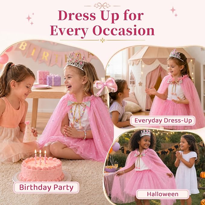 Princess Dress Up Toy for Girls Light Up